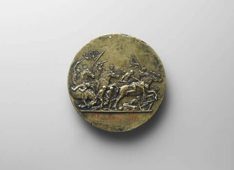 Médaille : Jean de Médicis, fils de Jean de Médicis / scène de combat équestre, image 2/2