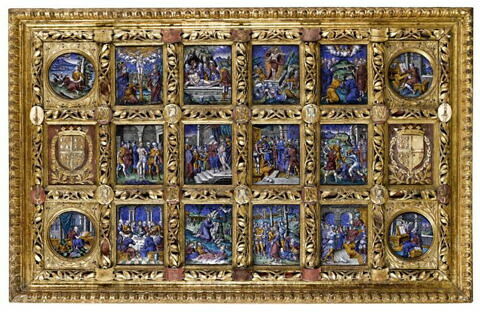 Retable : scènes de la Passion du Christ