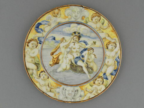 Assiette : Triomphe d'Amphitrite