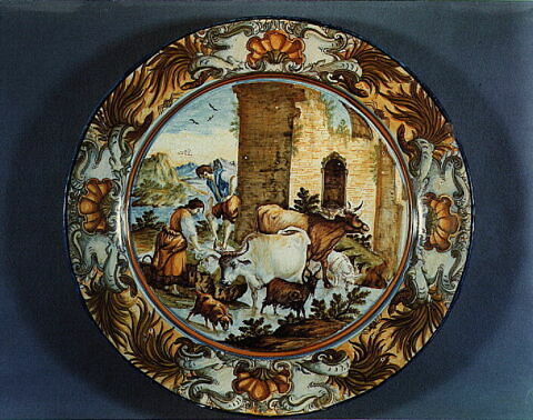 Plat rond : scène pastorale, image 5/5