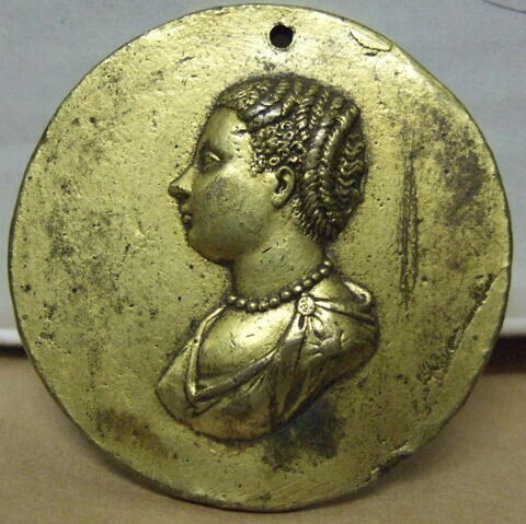 Médaille : femme inconnue