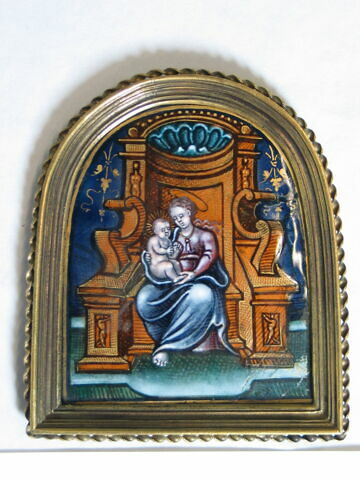 Plaque : La Vierge à l'Enfant