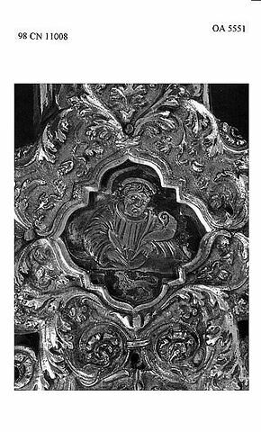 Croix processionnelle en argent et cuivre doré, image 4/11