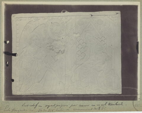 Plaque : Vierge à l'Enfant Jésus avec un donateur, image 3/3