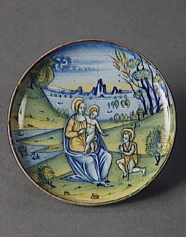 Coupe : la Vierge à l'Enfant avec saint Jean Baptiste