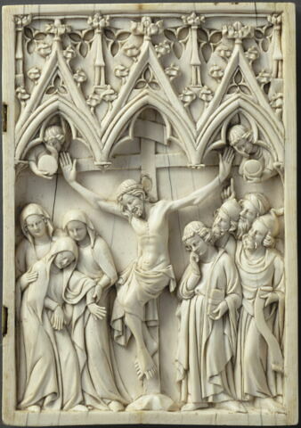 Feuillet droit de diptyque : la Crucifixion