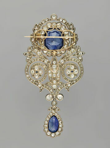 Broche de la parure de saphirs de la reine Marie-Amélie et de la reine Hortense, image 2/3