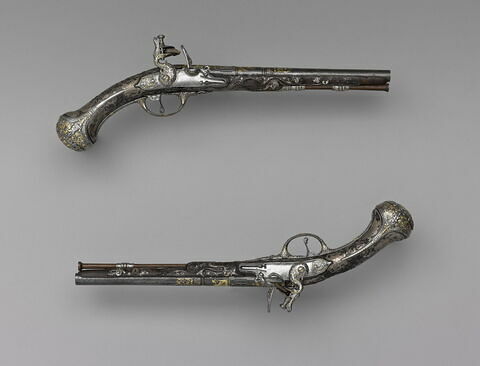 Paire de pistolet aux armes de France, image 10/23