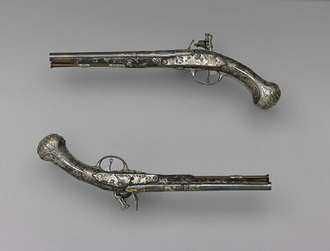 Paire de pistolet aux armes de France, image 11/23