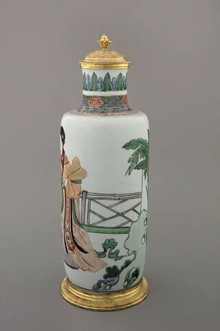 Vase cylindrique à couvercle, d'une paire (avec TH 450), image 7/15