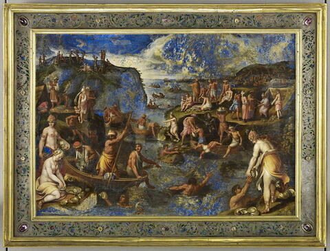 Tableau : la pêche des perles aux Indes