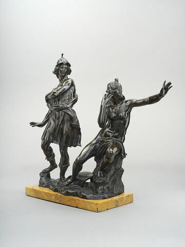 Groupe sculpté : Roger et Angélique, image 3/7