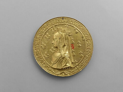 Médaille : Louis XII / Anne de Bretagne, image 2/2