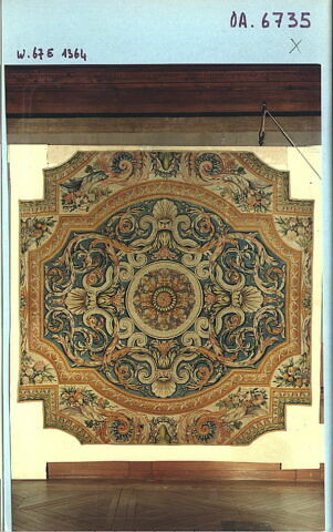 Centre du 21ème tapis de la Grande Galerie du Louvre, image 4/5