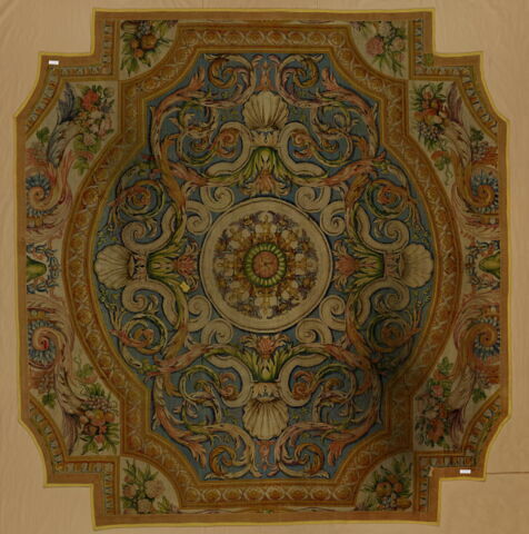 Centre du 21ème tapis de la Grande Galerie du Louvre, image 2/5