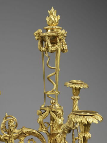 Grand candélabre à trois lumières : le Printemps, d'un ensemble de quatre (avec OA 8173, OA 5313 et OA 5314), image 4/12