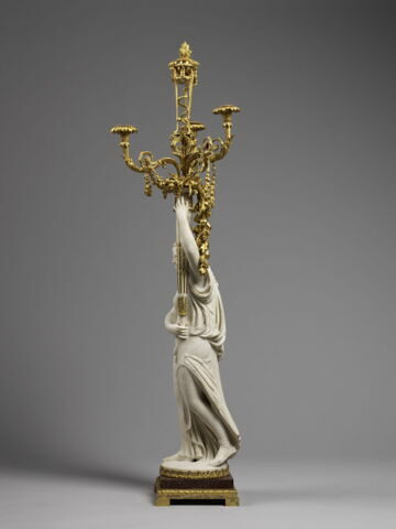 Grand candélabre à trois lumières : le Printemps, d'un ensemble de quatre (avec OA 8173, OA 5313 et OA 5314), image 11/12