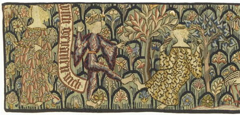 Couples de femmes et d'hommes sauvages évoluant dans un jardin, image 2/5