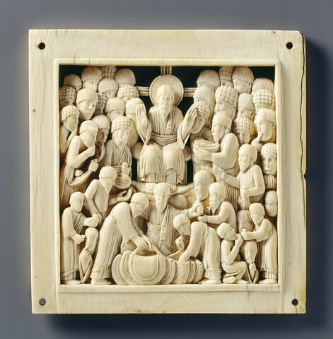 Plaque : Multiplication des pains et des poissons., image 6/8