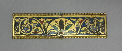 Plaque de bordure décorée de rinceaux