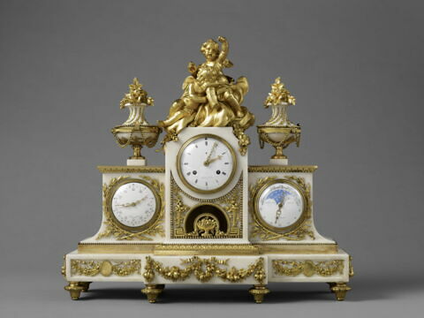 Pendule à trois cadrans époque Louis XVI