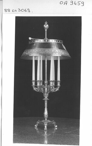 Flambeau de bureau en argent doré, à six lumières, image 7/7