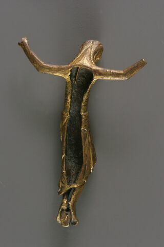 Figure d’applique : Christ en croix en bronze doré, image 9/9