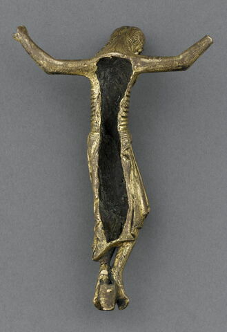 Figure d’applique : Christ en croix en bronze doré, image 8/9