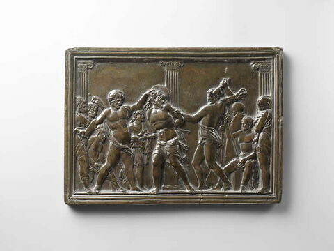 Plaquette : la flagellation du Christ