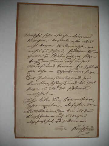 Lettre écrite en langue allemande par le duc de Reichstadt et adressée à son précepteur M. d'Obenaus., image 3/4