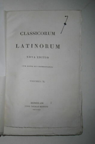 Ouvrage en latin : Terentius en 3 volumes ayant appartenu au duc de Reichstadt