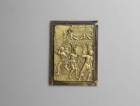 Plaquette : la flagellation du Christ