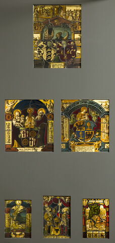 Panneau rectangulaire aux armes de Conrad Gessner, Heinrich Bullinger et Georg Keller, image 2/2