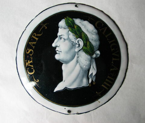 Médaillon : Caligula , d'une série de quatre médaillons "Empereurs" (MRR 260, MRR 264, MRR 269)