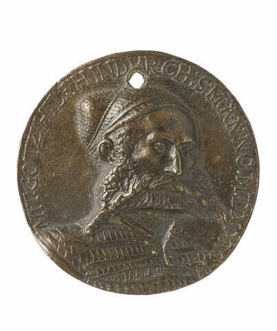 Médaille : portrait d'homme inconnu