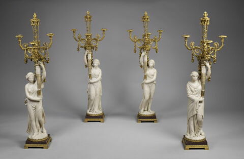 Grand candélabre à trois lumières : l'Automne, d'un ensemble de quatre (avec OA 8172, OA 5313 et OA 5314), image 6/6