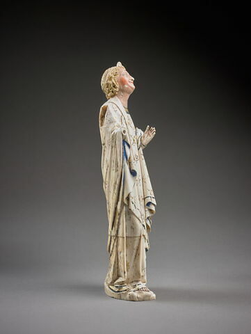 Statuette : ange de droite du groupe du Couronnement de la Vierge, image 3/7