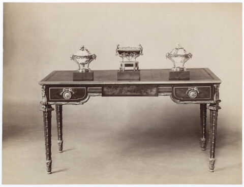 Bureau plat en marqueterie à fleurs, image 16/16