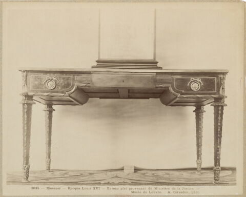 Bureau plat en marqueterie à fleurs, image 13/16