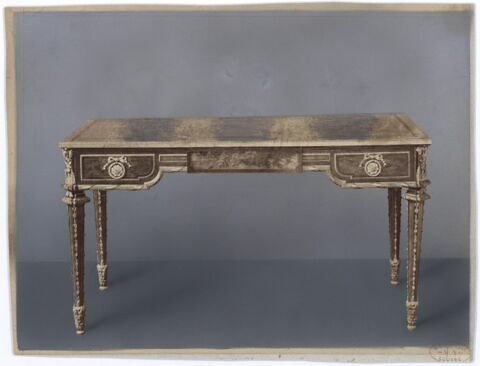 Bureau plat en marqueterie à fleurs, image 15/16