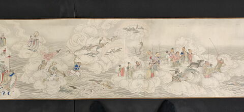 Rouleau. L'empereur Qianlong sur son char poursuivant les vices, image 17/21