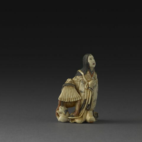 Netsuke : Onna-san-no-miya, image 3/3