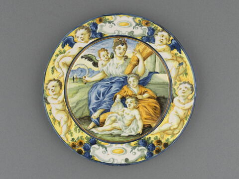 Assiette : Allégorie de l'Eté