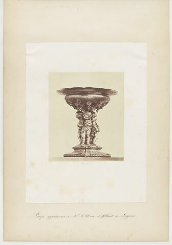 Coupe d'un ensemble de quatre (OA 12519 1 à OA 12519 4) du surtout de table du duc de Luynes (1802-1867), image 2/18