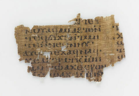 papyrus littéraire ; feuillet de codex ; fragment