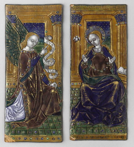 Volet de triptyque : L' Annonciation (la Vierge de l'Annonciation)