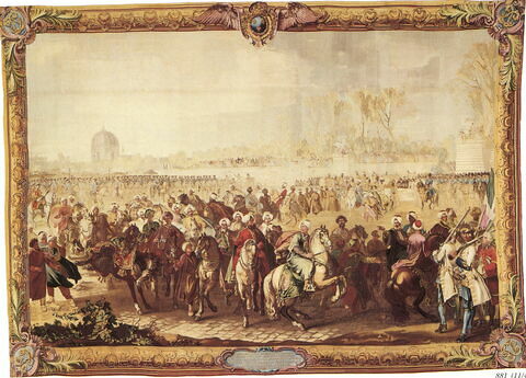 L'ambassadeur turc Mehemet Effendi quitte le jardin des Tuileries, 21 mars 1721