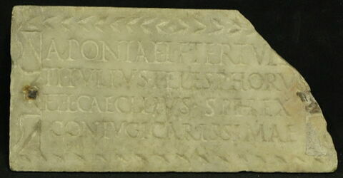 plaque de loculus ; inscription