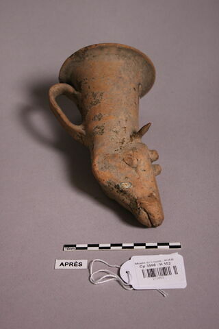 rhyton ; vase plastique