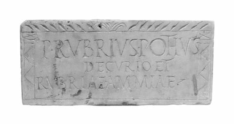 plaque de loculus ; inscription